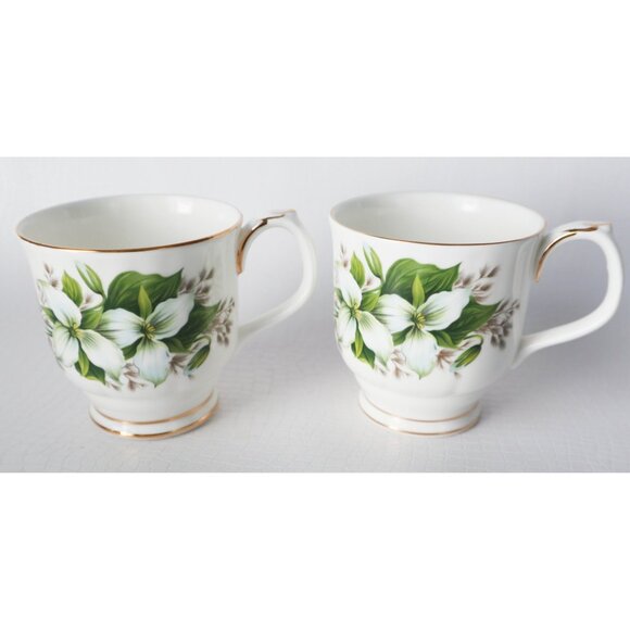 4 Vintage Royal Albert Mug Coffee Cup Hot Chocolate Trillium - Picture 3 of 7